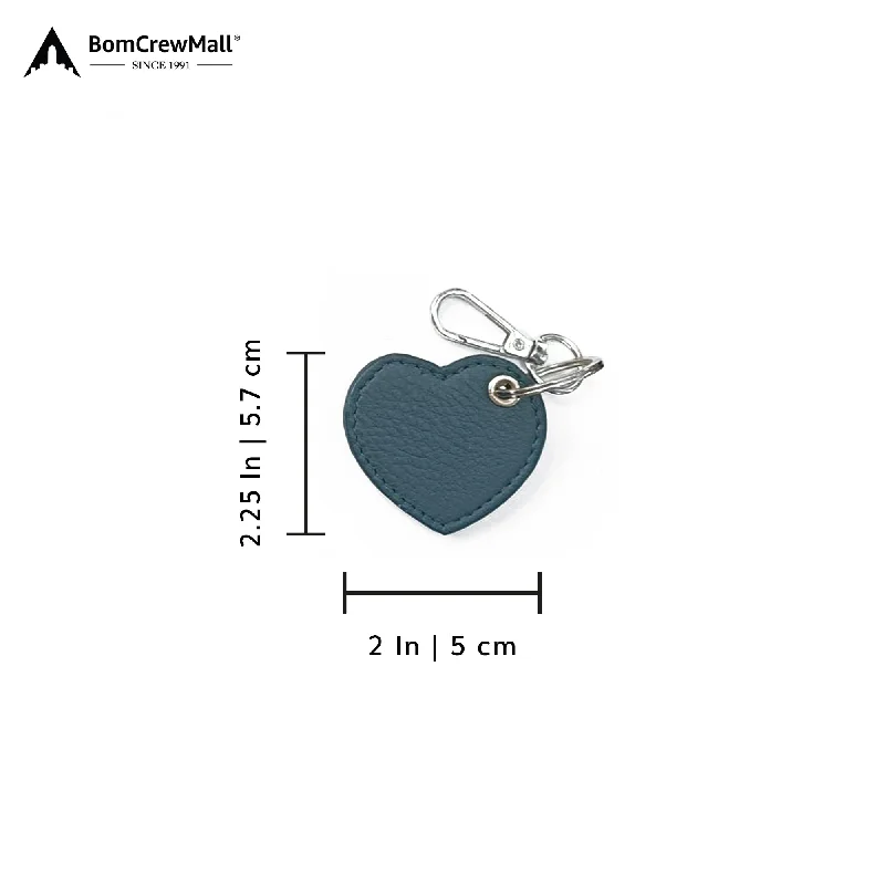 Women's adjustable strap canvas and suede hybrid backpacksHEART SHAPE BAG TAG - KEY HOLDER