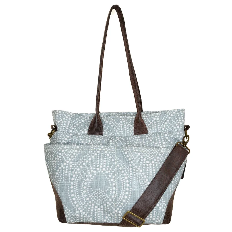 Women's leather crossbody bag with a tassel charm for a bohemian styleJill Premier: Blue Cup