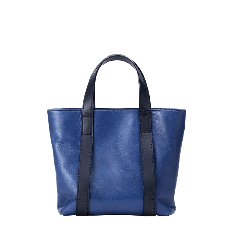 Vegan leather handle bag made from recycled materials for eco - conscious consumersIndigo Small Tote