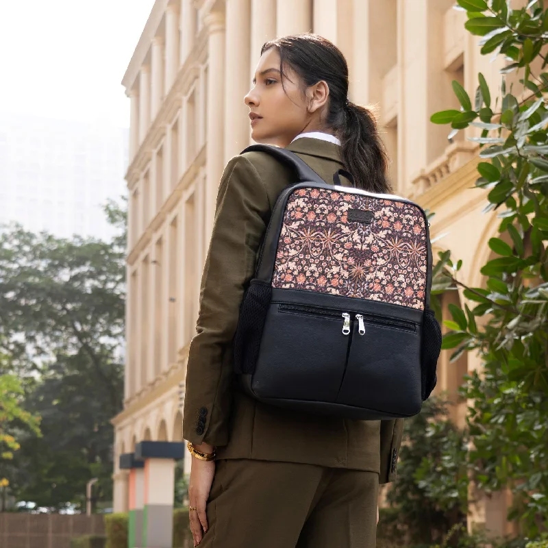 Studded backpack with a punk - rock edgeKashmir Blooms Office Backpack