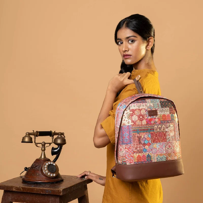 Backpack with a tassel or fringe detail for a bohemian charmKutch Gamthi Dome Daypack