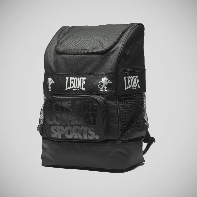 Backpack with multiple compartments, including a laptop sleeve for organizationLeone Ambassador Backpack Black