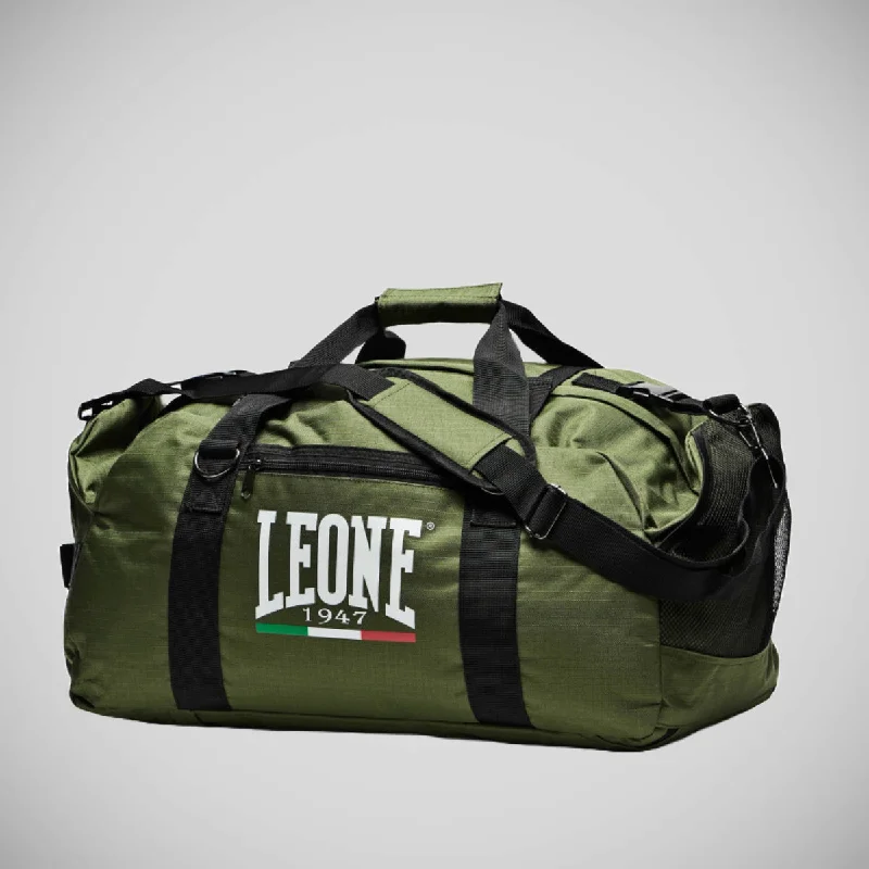 Convertible backpack that can be worn as a cross - body bagLeone Back Pack Bag Green