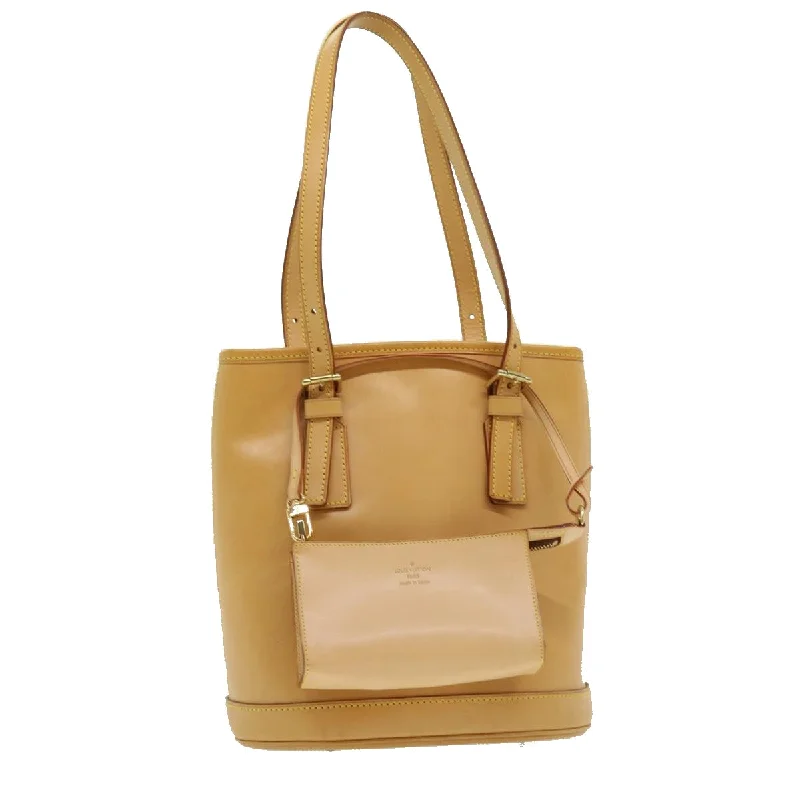 Convertible shoulder bag that can be worn as a cross - body bagLouis Vuitton Bucket Pm  Leather Shoulder Bag (Pre-Owned)