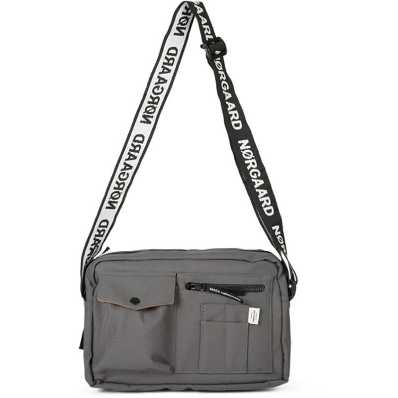 Convertible shoulder bag that can be worn as a cross - body bagMads Nørgaard Bel One Cappa Bag FAV Asphalt