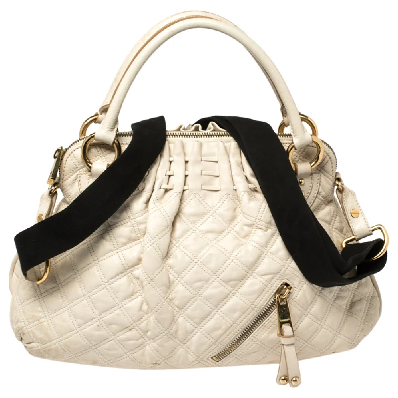 Plus-size satchel with a spacious interior for carrying all essentialsMarc Jacobs  Quilted Leather Cecilia Satchel