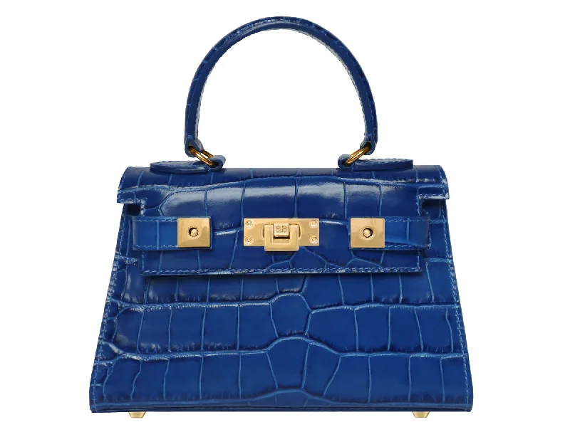 Leatherette shoulder bag with a quilted diamond pattern for sophisticationMaya Mignon Orinoco - Cobalt