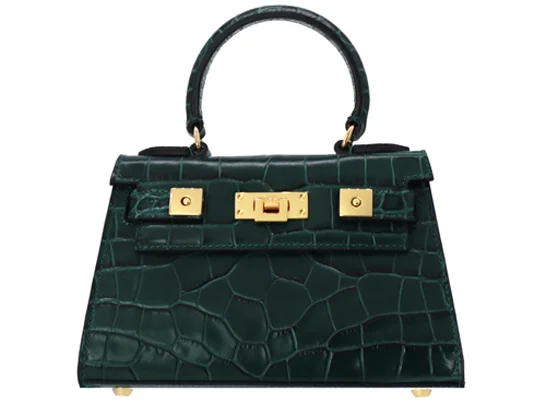 Shoulder bag with a detachable and adjustable strap for customized wearMaya Mignon Orinoco - Dark Green