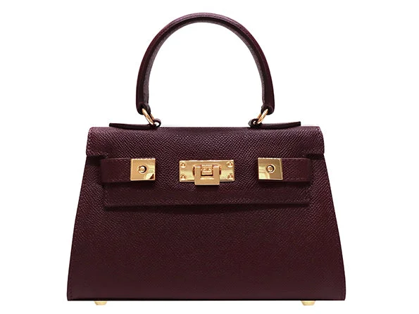 Color - blocked shoulder bag with bold primary colors for a trendy statementMaya Mignon Dolomite - Wine