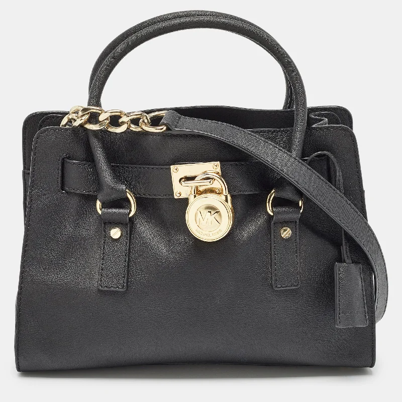 Women's leather satchel with a hand-stitched edge for a premium lookMichael Kors  Leather Medium Hamilton East West Satchel