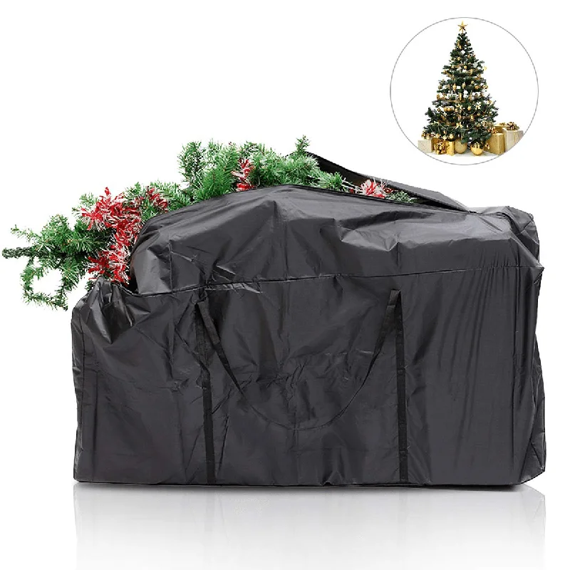 Backpack with adjustable straps and a padded back for comfortOutdoor Waterproof Christmas Xmas Tree Storage Bag Extra Large Cushion Bag Clothes Storage Punch