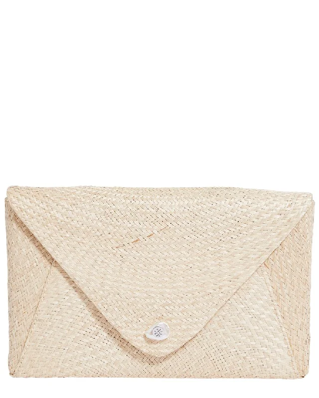 Mother - of - pearl clutch with a delicate sheenPamela Munson Envelope Clutch