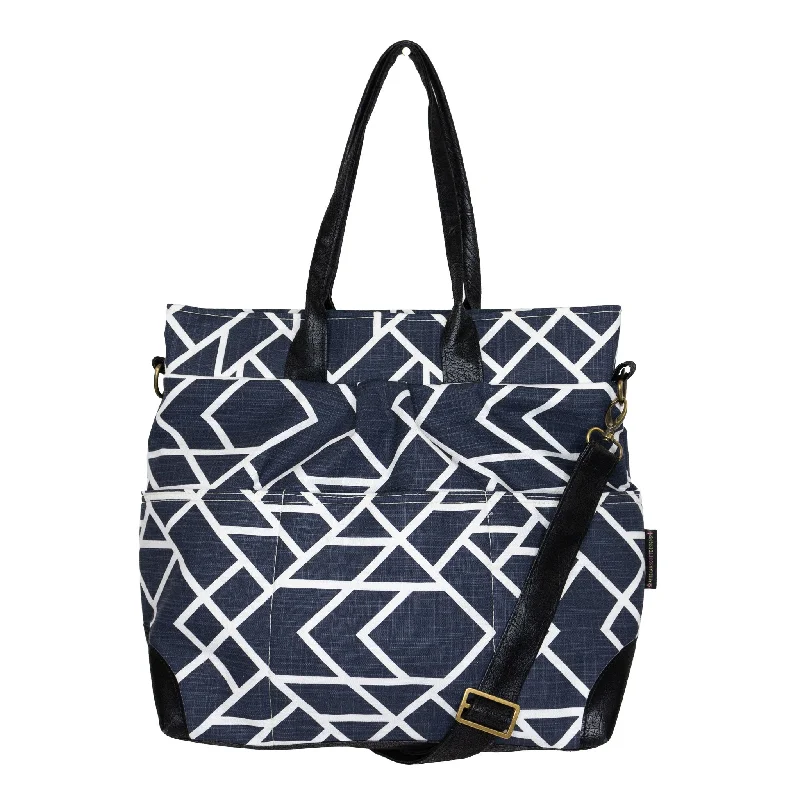 Crossbody bag with a magnetic snap closure for quick accessPhoebe Premier: Midnight Geo