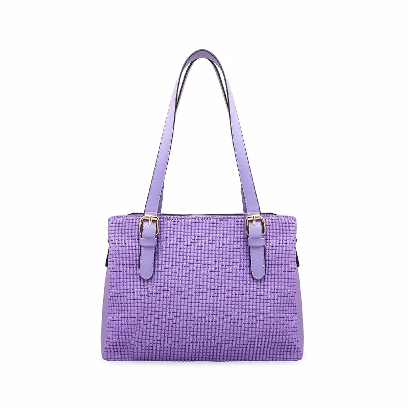 Convertible shoulder bag that can be worn as a cross - body bagPurple Formal Shoulder Bag P55572