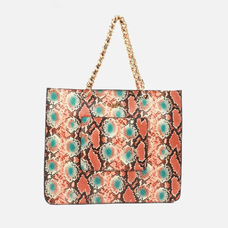 Lightweight nylon crossbody bag with a floral print for spring outingsCarola