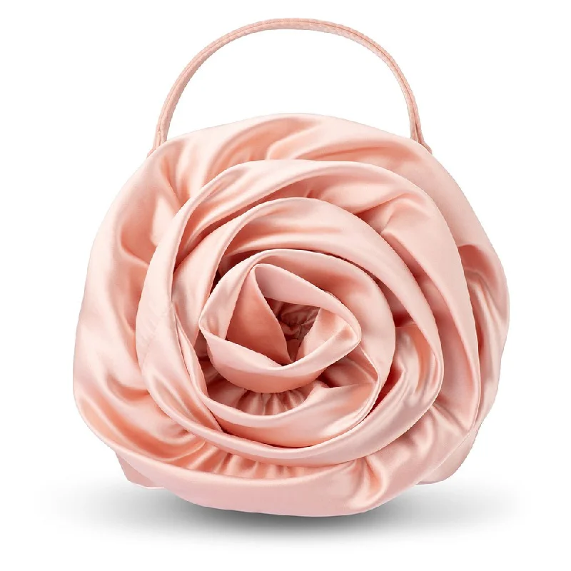 Color - blocked handle bag with a combination of bright and neutral colorsROSITA Rosette Frame Bag