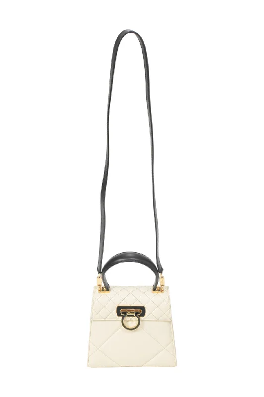 Handle bag with a hidden anti - theft pocket and RFID - blocking lining[WB7362] Salvatore Ferragamo | Top Handle Bag