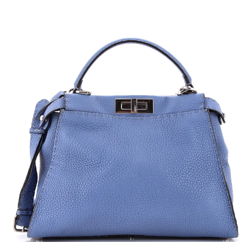 Plus-size satchel with a spacious interior for carrying all essentialsSelleria Peekaboo Bag Leather Medium