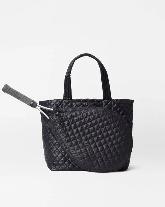 Studded handle bag with a punk - rock aesthetic for a bold fashion choiceTennis Metro Tote Large Black