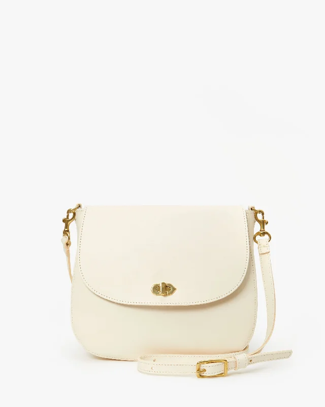 Silk crossbody bag with a delicate print for a feminine touchTurnlock Louis