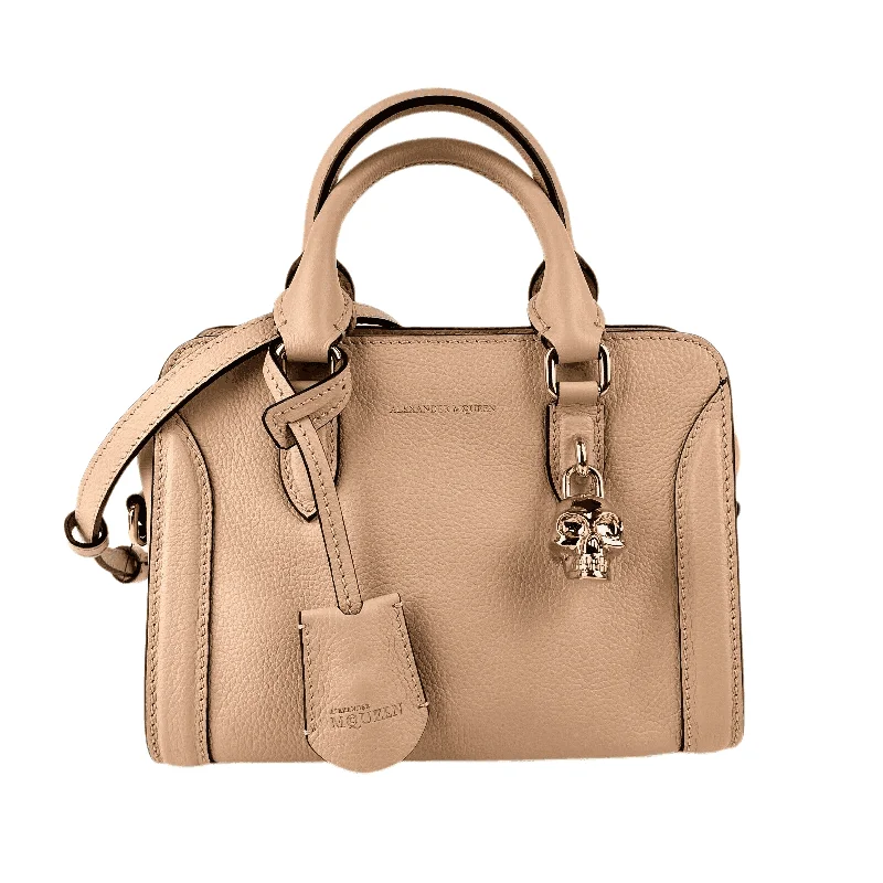 Plus-size satchel with a spacious interior for carrying all essentialsAlexander McQueen Women's  Leather Skull Padlock Handbag