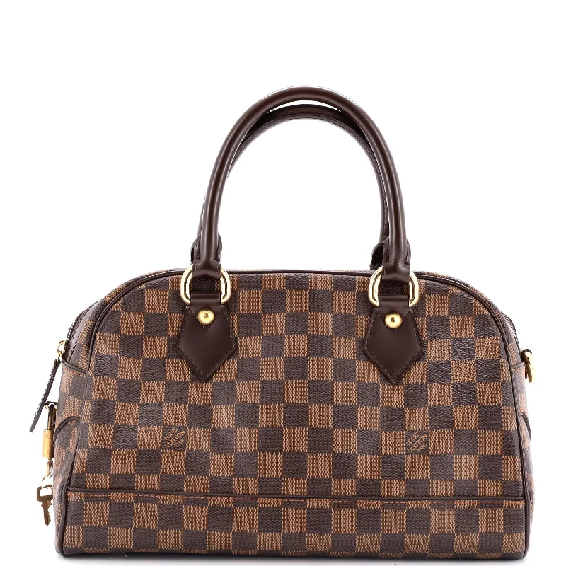 Convertible satchel that can be worn as a crossbody or shoulder bagDuomo Boston Bag Damier