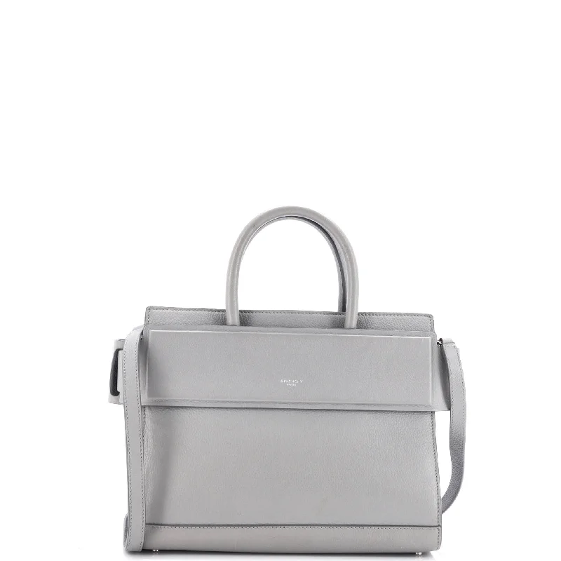 Metallic satchel with a shiny finish for evening eventsHorizon Satchel Leather Small